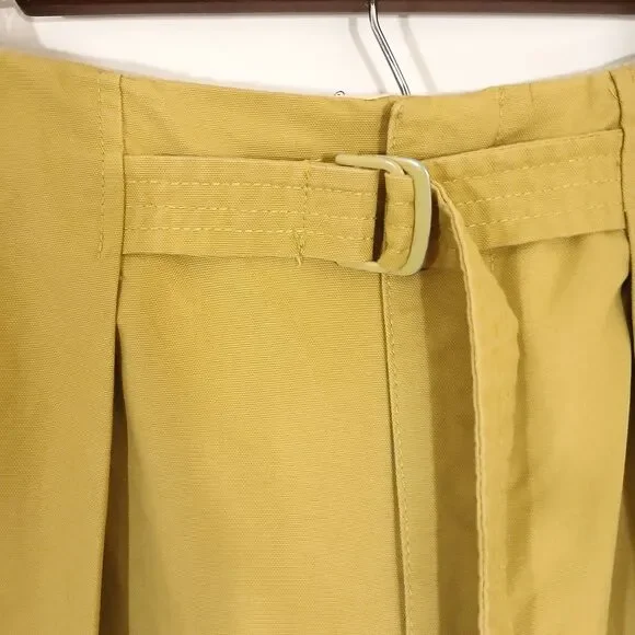 Zara Two Tone Wide Leg Pants Womens Size Medium 30 X 30 Cargo 100% Cotton Spring - Picture 4 of 11